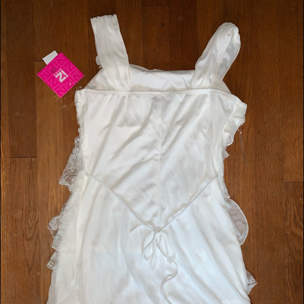 WHITE RUFFLE DRESS - Picture 3 of 3